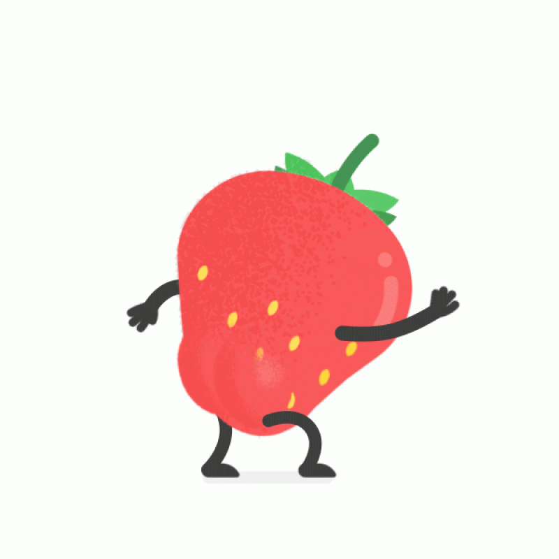 dancing strawberry